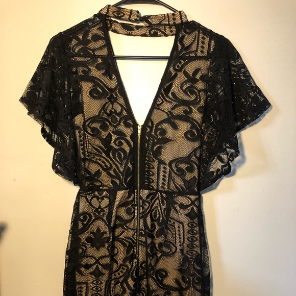 Black Lace Dress - Picture 2 of 3